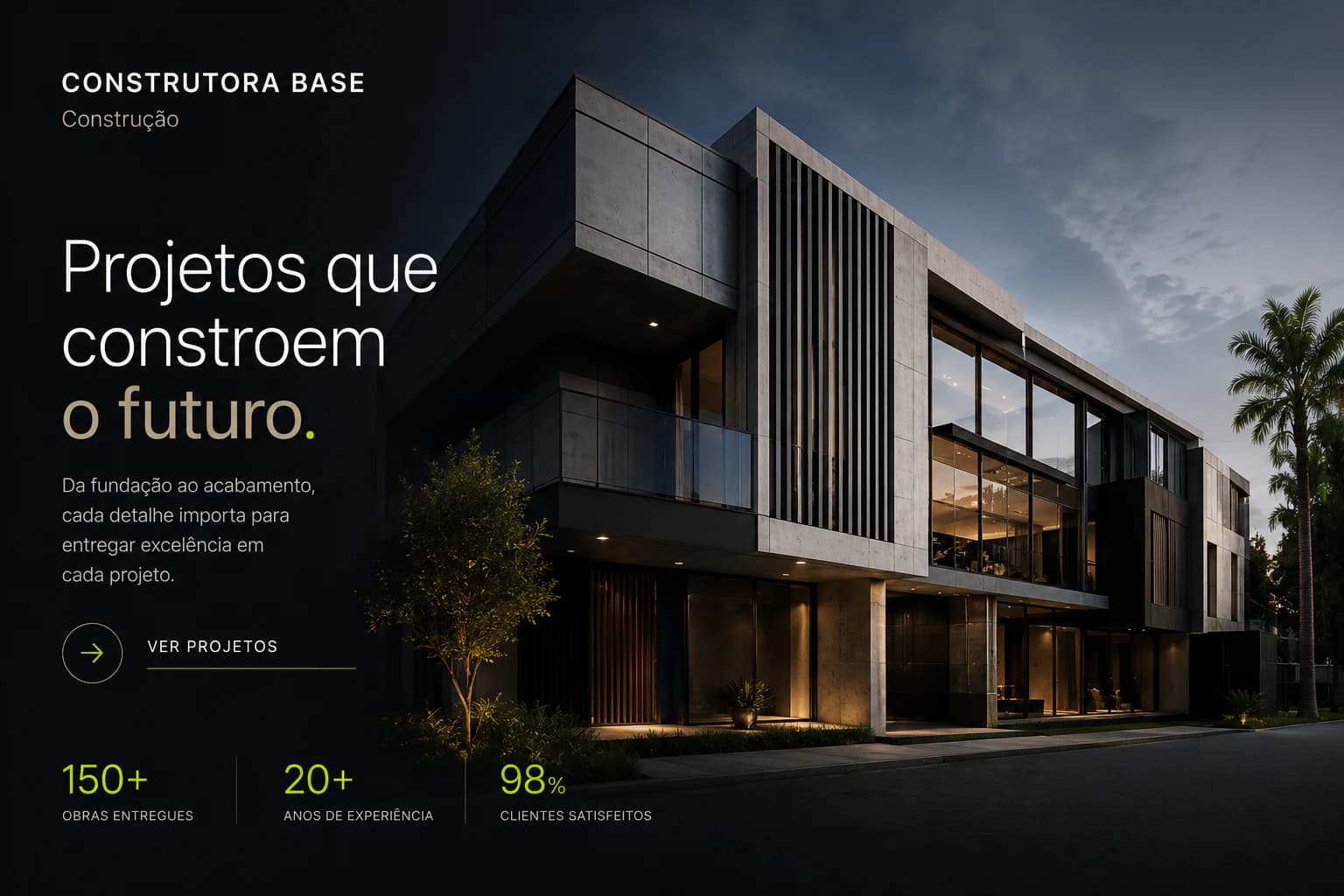 Conceito demonstrativo de site profissional 4