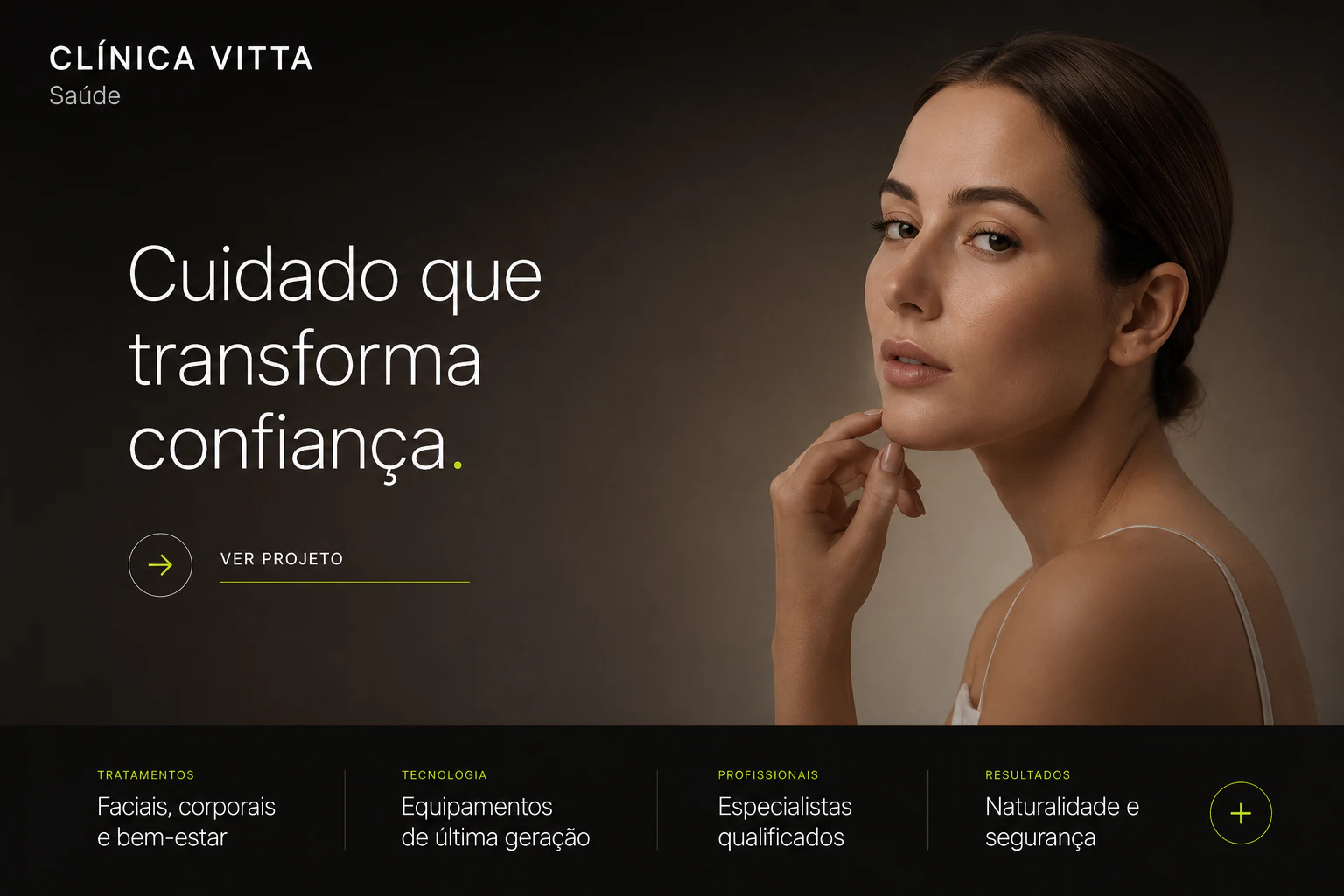 Site profissional para clínica