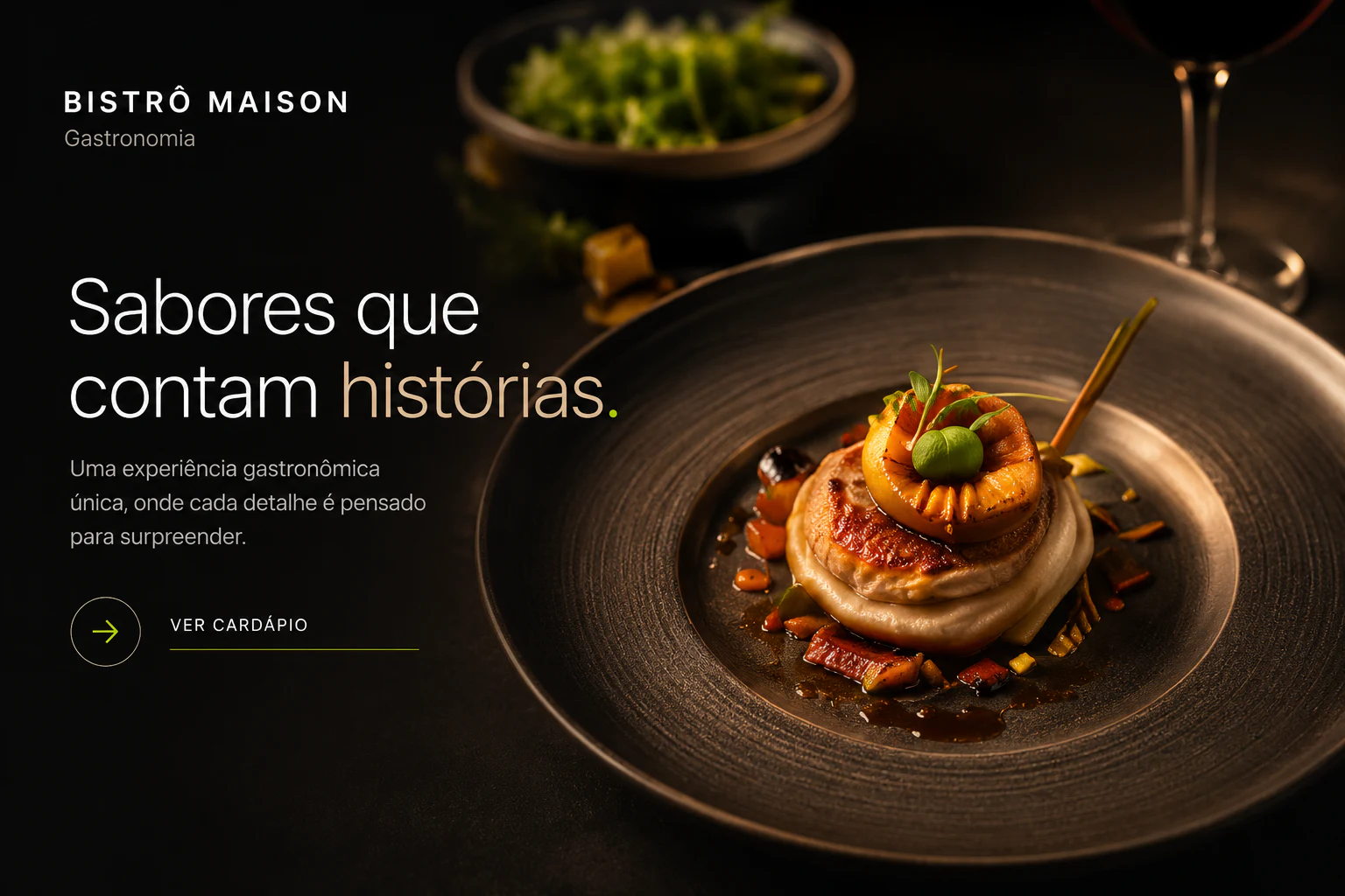 Site profissional para restaurante
