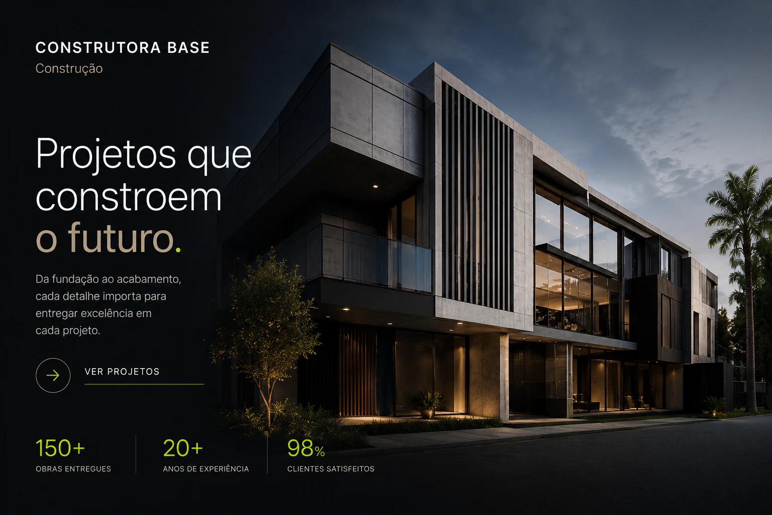 Site profissional para construtora